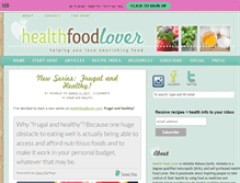 Tablet Screenshot of healthfoodlover.com